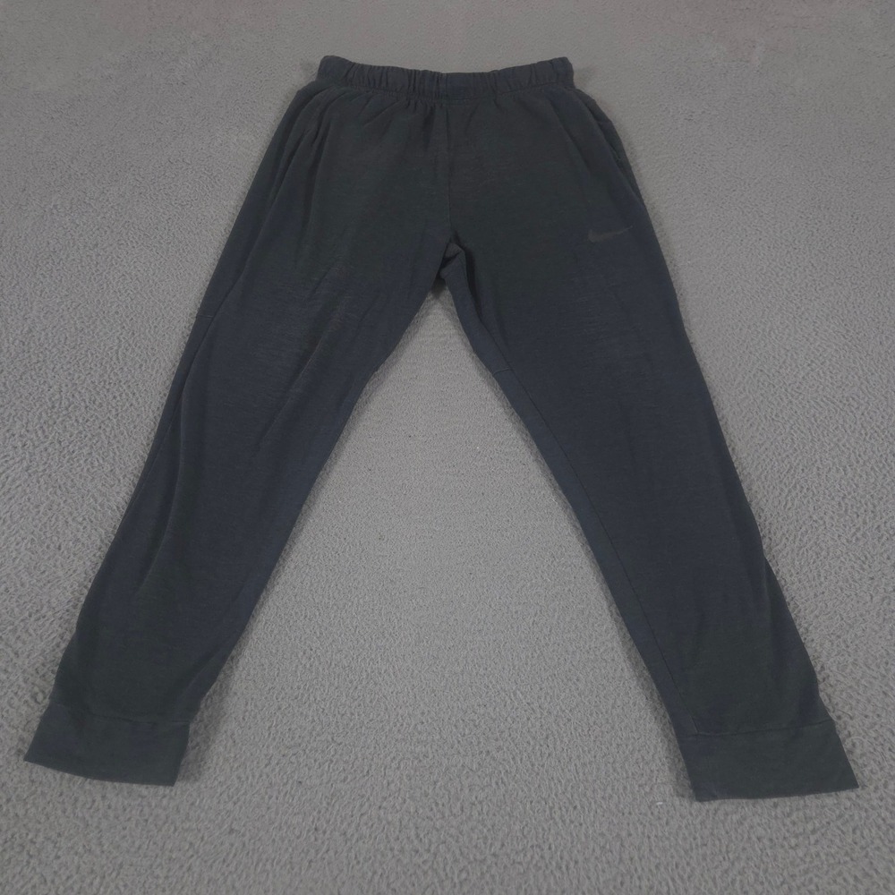 Nike Pants Mens Large Gray Dri-FIT Hyperdry Tapered Rayon Blend Training Joggers